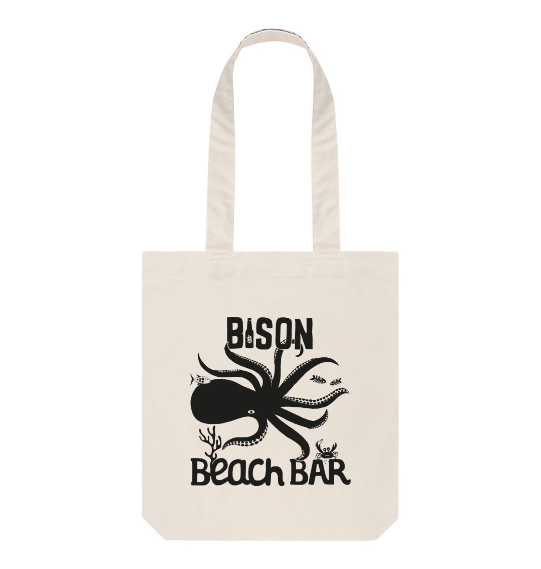 Natural Bison Beach Bar Tote