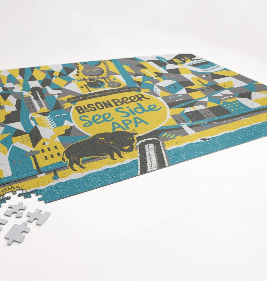 Bison Beer See Side APA 1000 Piece Jigsaw!