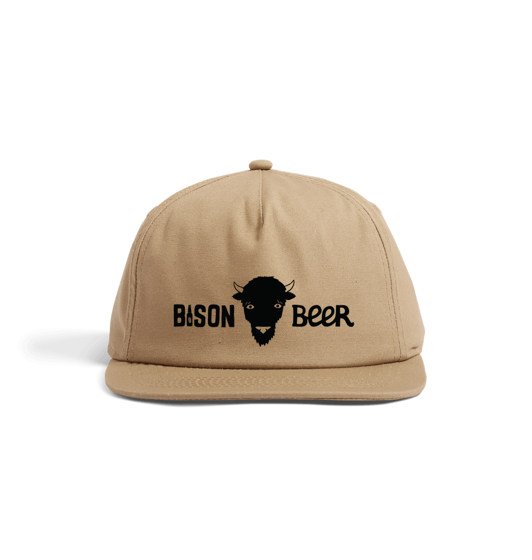 Desert Sand Bison Beer | Mono Logo 5 Panel Cap