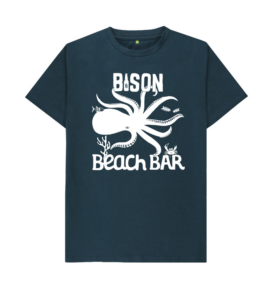Denim Blue Bison Beach Bar Tee