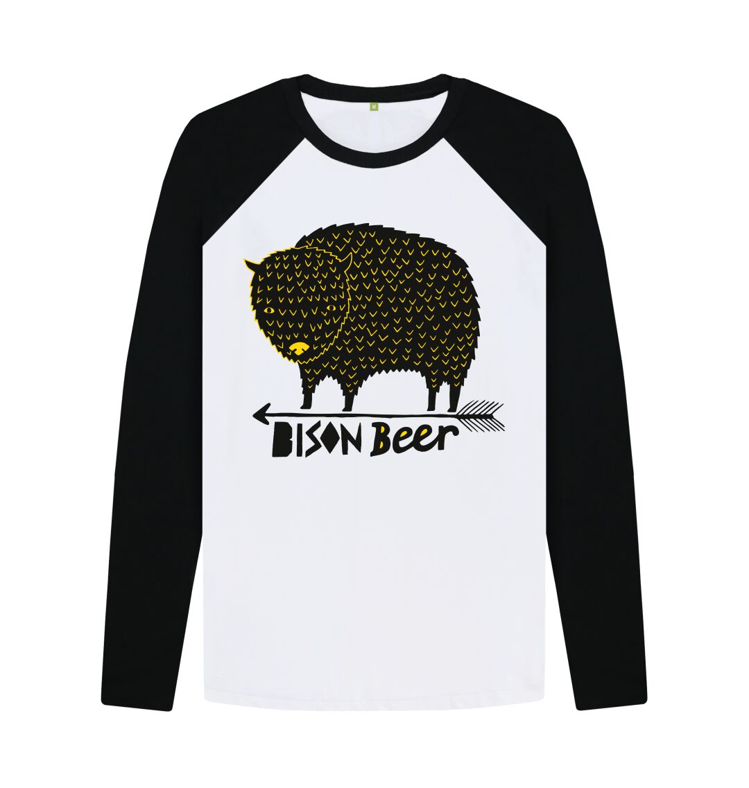 Black-White Bison Retro Ltd Edition L\\\/S Tee
